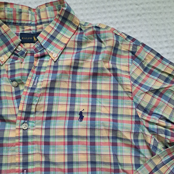 Ralph Lauren Yellow Oxford Button Down Shirt - Picture 4 of 6